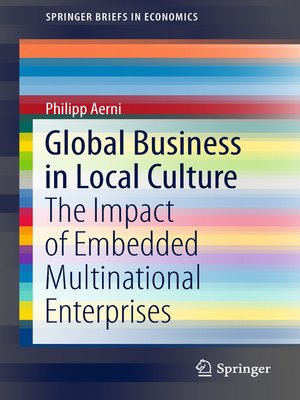 cover image of Global Business in Local Culture
